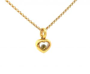 Zlatý náhrdelník s diamantem, Chopard