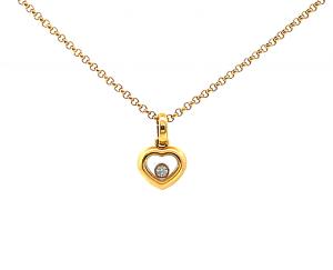 Zlatý náhrdelník s diamantem, Chopard