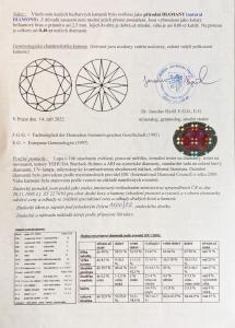 Zlatý prsten s brilianty 0,76 ct -vel. 54