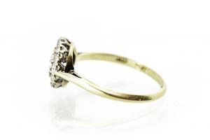 Zlatý prsten s brilianty 0,76 ct -vel. 54