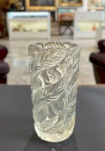 Váza s motivem listů, 19 cm