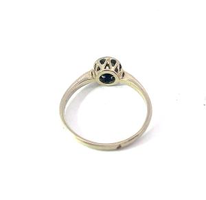 Zlatý prsten z bílého zlata s diamantem 0,39 ct, vel. 56