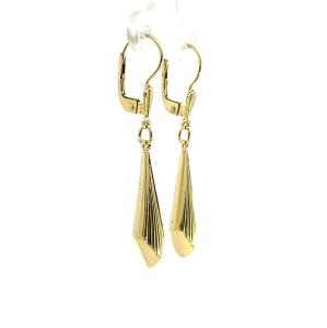 Starožitné zlaté náušnice, visací