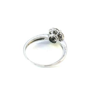 Zlatý prsten s diamanty, 18 k, vel. 51