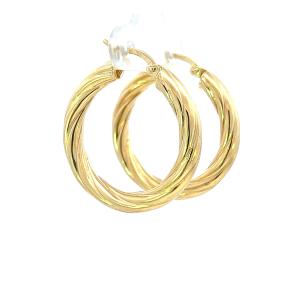 Zlaté náušnice, kruhy