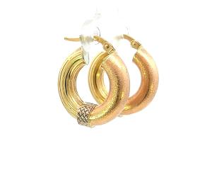 Zlaté náušnice, kruhy