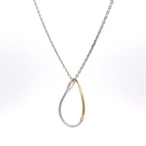 Zlatý přívěs se zirkony