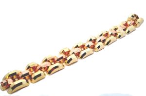 Starožitný zlatý náramek, první republika, 44,0 g