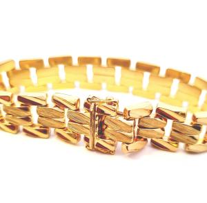 Zlatý náramek, 18 k, 32,97 g