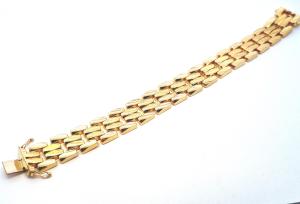 Zlatý náramek, 18 k, 32,97 g