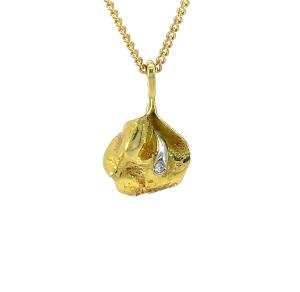 Zlatý přívěs s diamantem