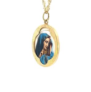 Zlatý přívěs, madonka