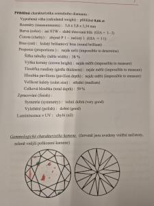 Starožitná zlatá brož s diamanty, Art-deco