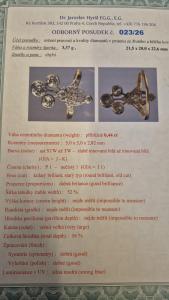 Starožitný zlatý prsten s diamanty, vel. 53