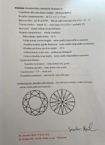 Zlaté náušnice s diamanty, šroubek