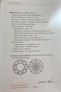Zlaté náušnice s diamanty, šroubek